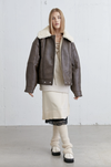 Oversized Sherpa Aviator Jacket.